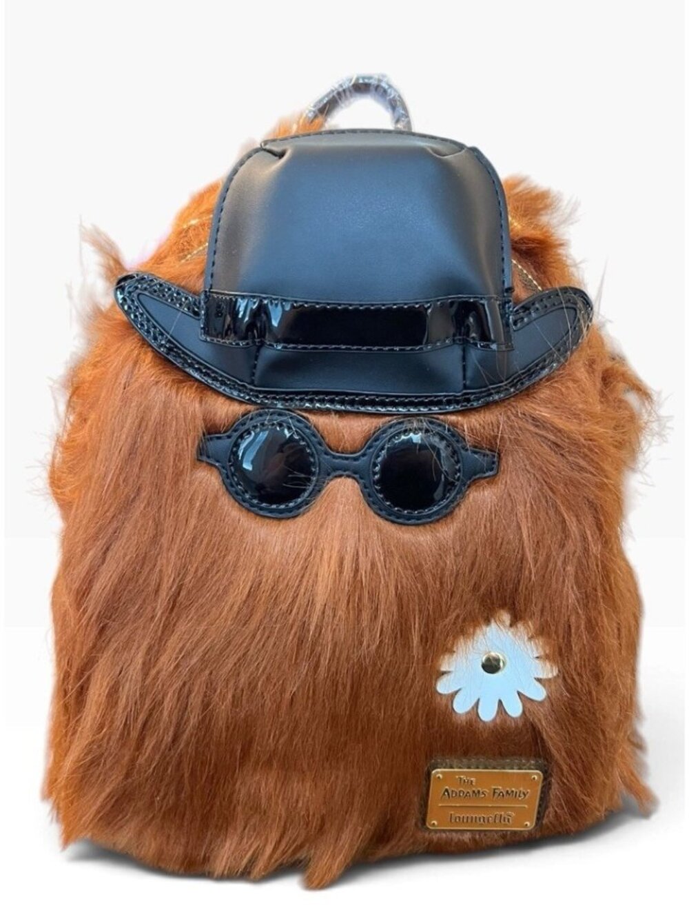 Loungefly The Addams Family Cousin Itt Plush Cosplay Mini Backpack Talking NWT